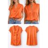 Blusa naranja chic irresistible 🔥