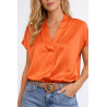 Blusa naranja chic irresistible 🔥